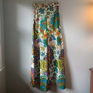 Vintage polyester bell-bottom pants